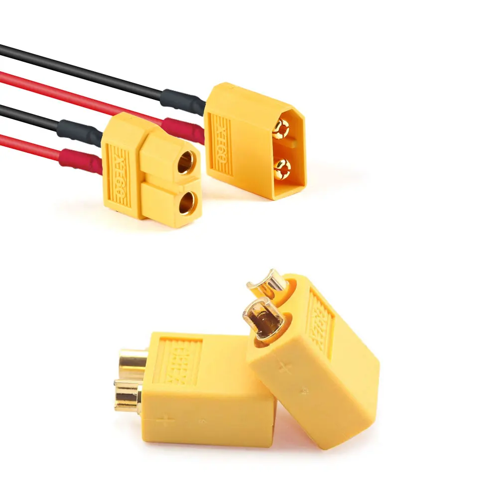 Terminal Connector 20 Pairs XT60 Connectors Male to Female XT-60 Bullet Plugs Welding Terminal Suit XT60-T Plug For RC Lipo Battery Drone Airplane
