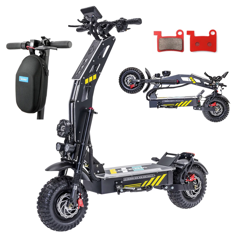 Electric Scooter Dual Motor Off-Road with Cruise Control, 11 Inch Off-Road Tire, 60V, 30Ah, 80 km/h, 85km Range, 116X, 6000W