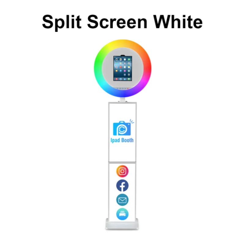 iPad Photo Booth, Selfie Maker, Adjustable Case with LED Ring Light for Events, Parties, Weddings Ae57194525e264bf38a189e5378c3984b9