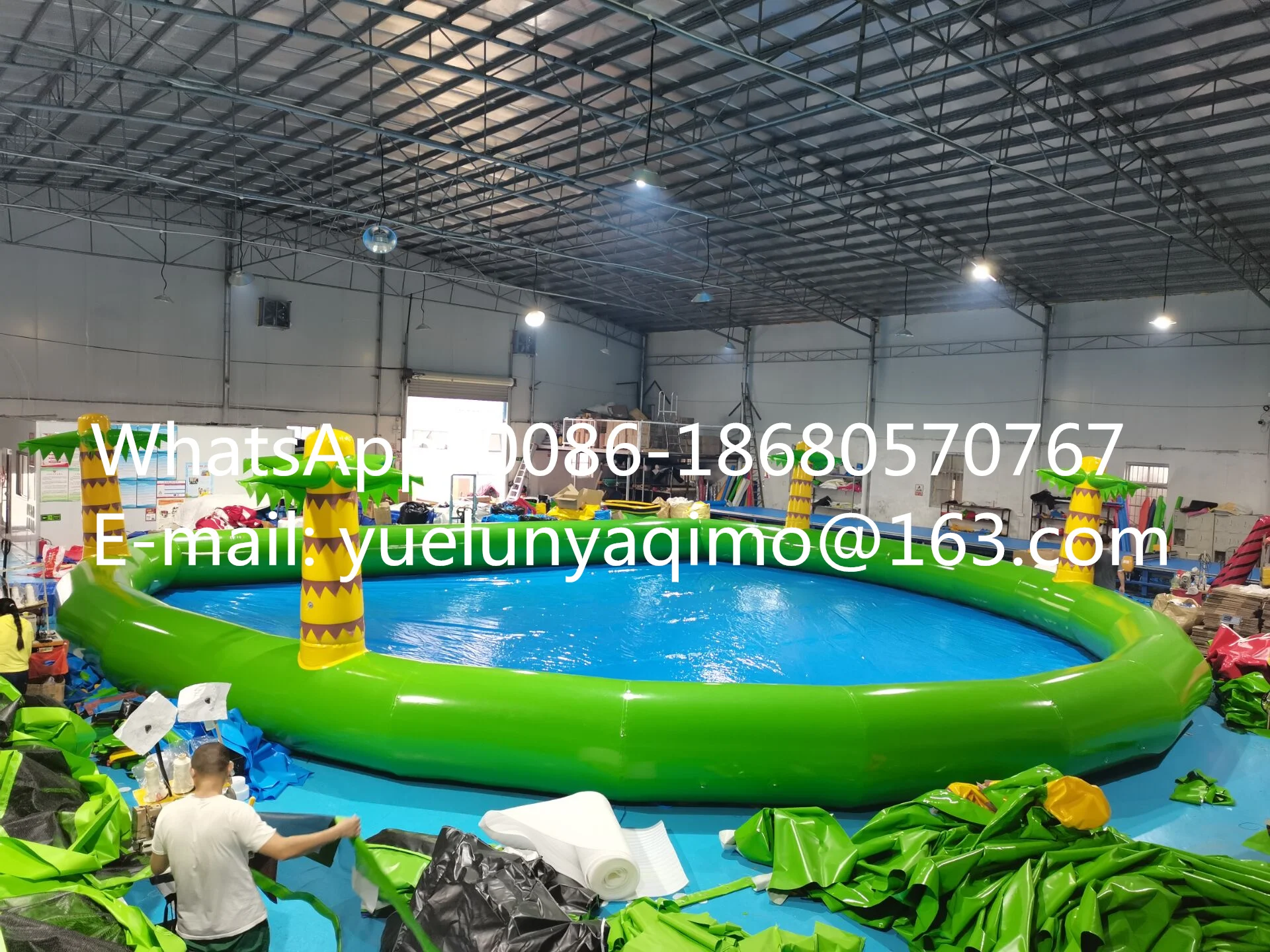 

Manufacturer hot selling outdoor large inflatable swimming pool YLY-103