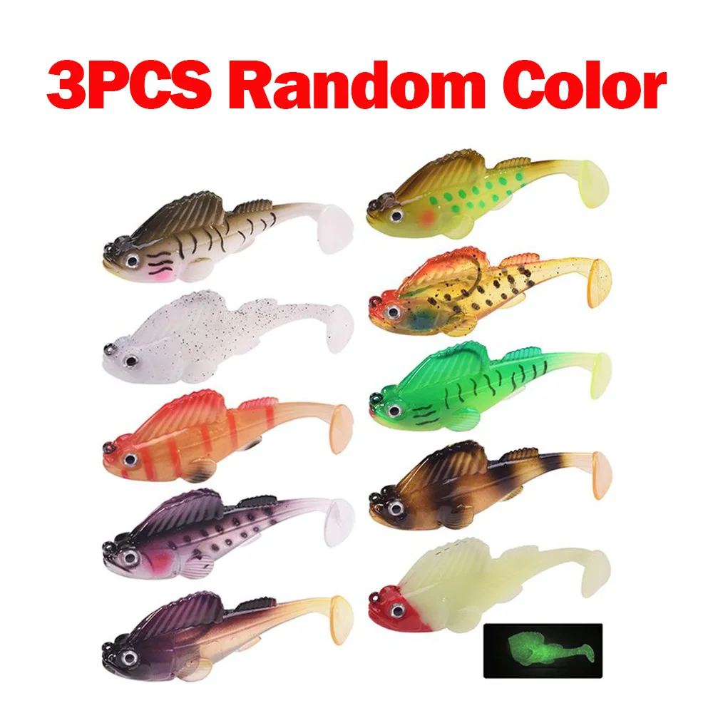 10 pièces leurre de pêche 6.5 cm 9 cm Goby leurre gabarit ver Wobbler Silicone appât souple pour brochet bar Shad Swimbait Pesca  18
