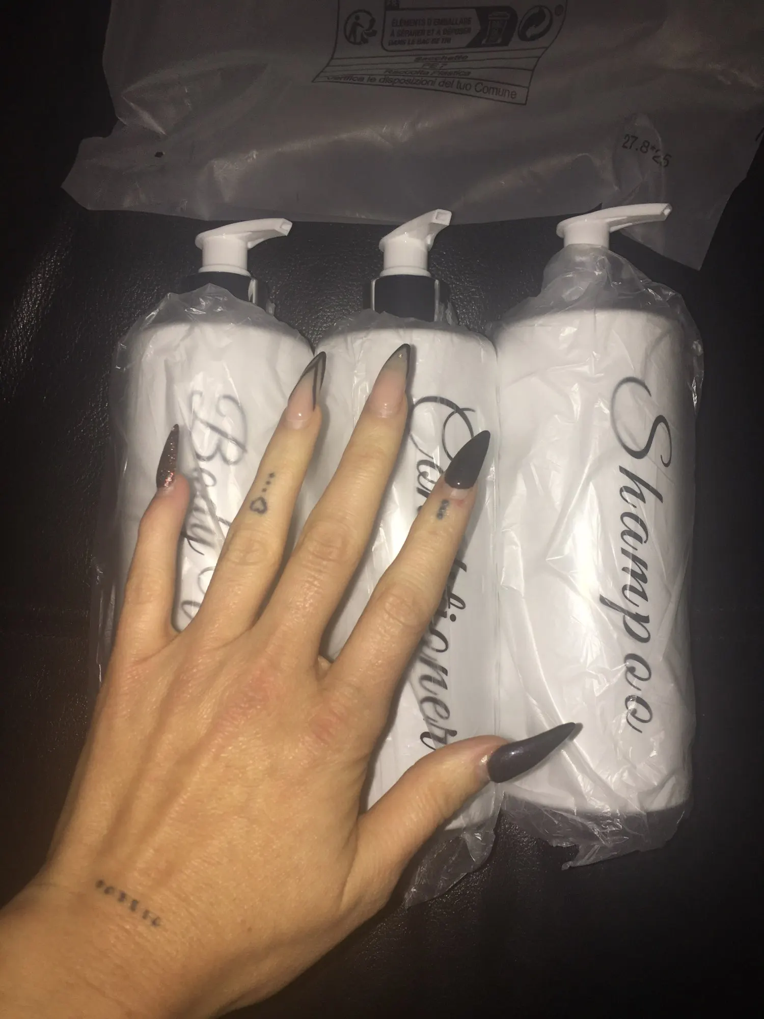 White Bathroom Dispenser Set, customer photo