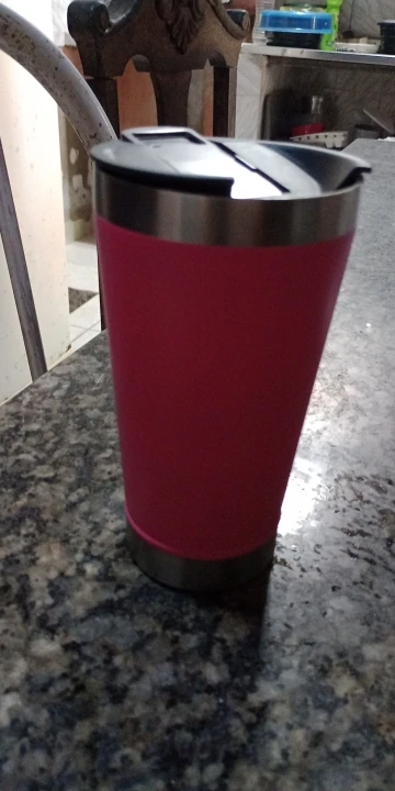 Copo Térmico 473ml COM TAMPA E Abridor Inox Para Quente e Gelado photo review