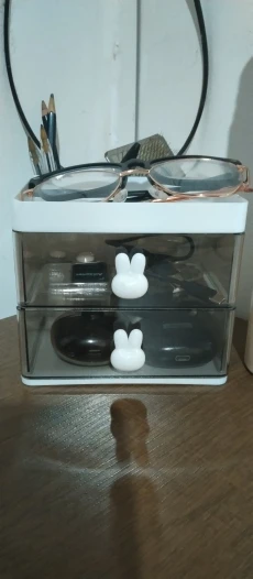 Organizador Mesa Coelho Porta Treco Caneta Gaveta/Maquiagem Escritório Multiuso - Neverdie Store photo review