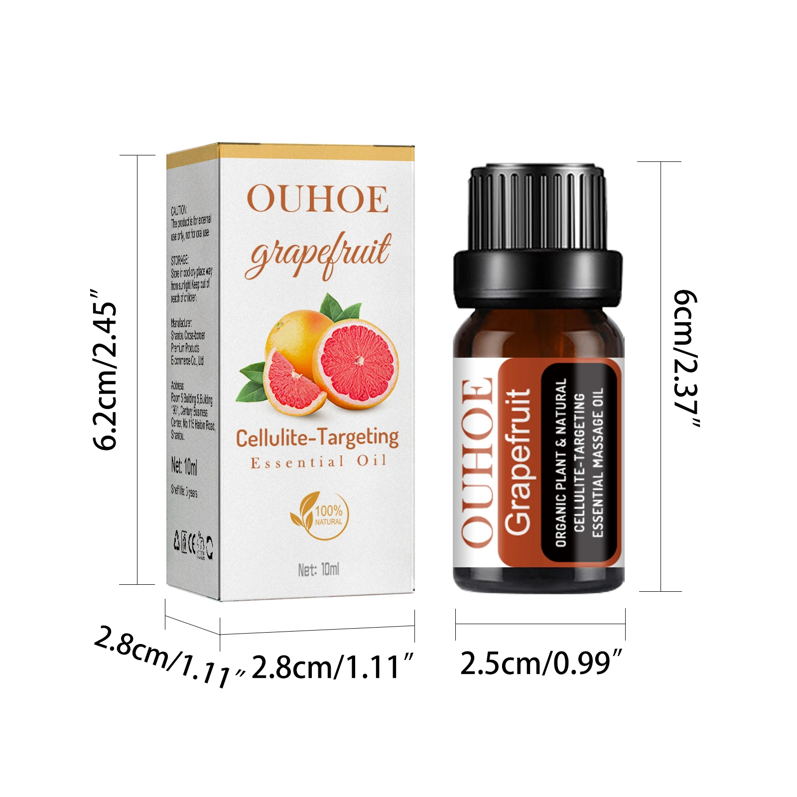alt="The Ouhoe Grapefruit Slimming Oil for Thin Leg Firming and Slimming Lifting.