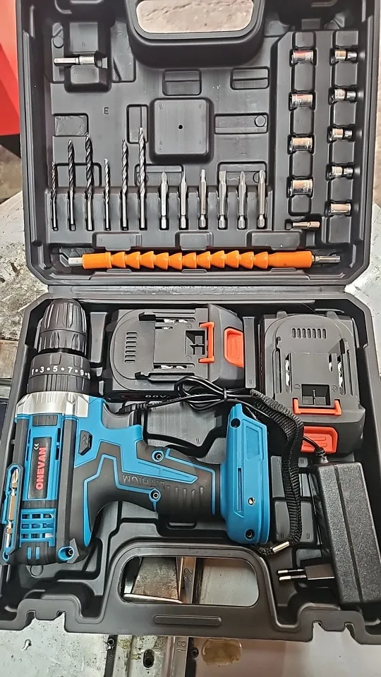 ONEVAN Electric Impact Drill 25+3 Torque Multifunctional 2 Gears Cordless Hammer Drill Power Tool For Makita 18V Battery Pin photo review