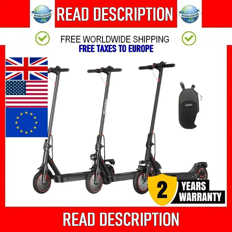 

2024-iScooter i9/i9pro/i9max Electric Scooter Adult 350/500W E-scooter 7.5/10Ah Electric Kick Scooter 8.5/10 inch New Scooter