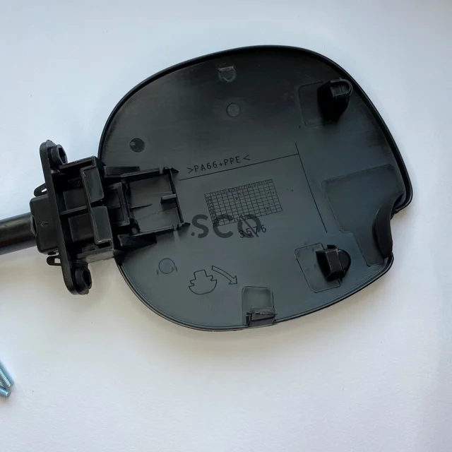 Copertura Sportello Carburante 7700836756 BSP693FBA Per Renault Clio HB MK2 (1998-2005) - Nero, Ricambio Plastica - 3