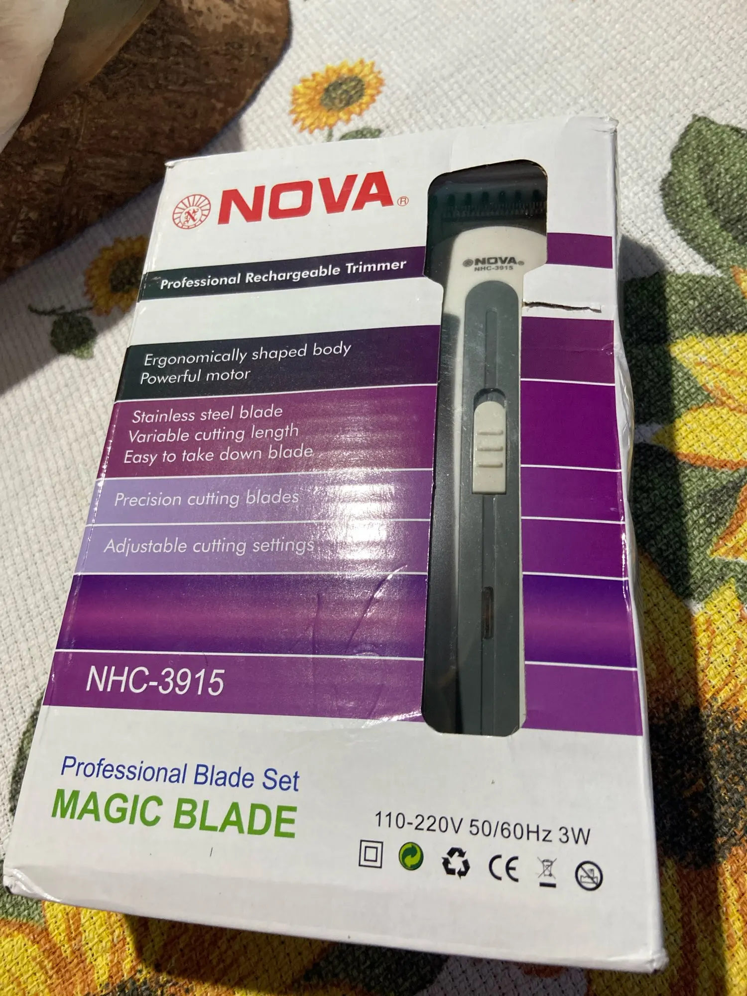 Máquininha De Cortar Cabelo e/ou Barbeador Portátil Aparador Barba 3915 bivolt Recarregável-ENVIO IMEDIATO PARA TODO BRASIL photo review