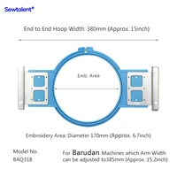Sewtalent Embroidery Hoops for Barudan QS Sewing and Embroidery Machine Rings Tubular Frames - Image 3