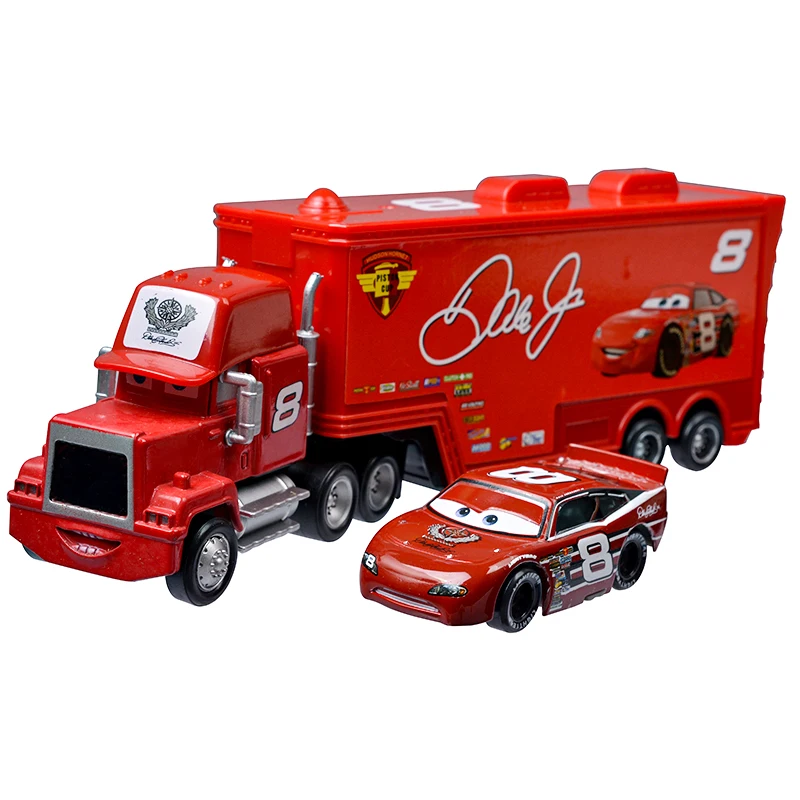 Disney Pixar Cars 3 Lightning McQueen Mack Uncle Truck Metal Diecast Collection Model Car Toys For Children's Birthday Gift disney pixar 2 3 toy lightning mcqueen jackson storm cruz mike uncle truck 1 55 alloy model car children toy gift