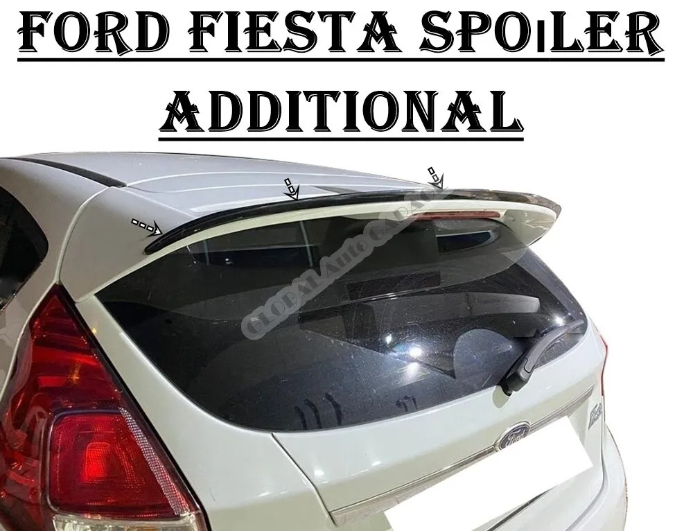 

For FORD FIESTA Spoiler 2001-2021 Auto Accessory Universal Spoilers Car Antenna For Car Styling Sill Diffüser Mud Flaps