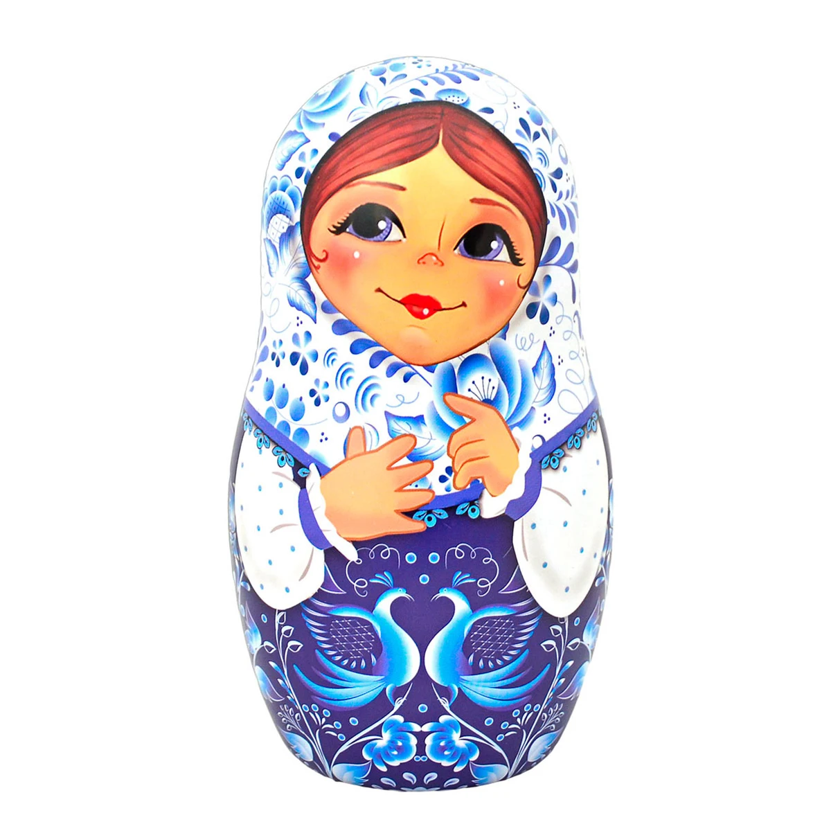 Чай черный в жестяной банке Матрешка с птицами