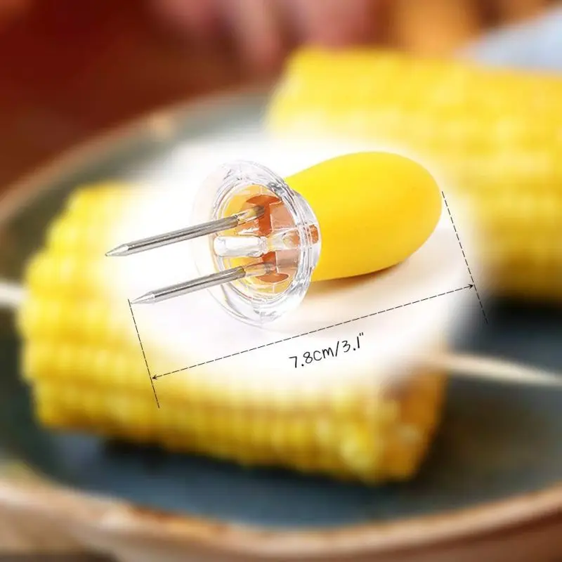 16 Pcs Stainless Steel Corn Forks Set, Corn Holders, on The Cob Holders, Skewers, Perfect for Fresh Corn, BBQ Fork