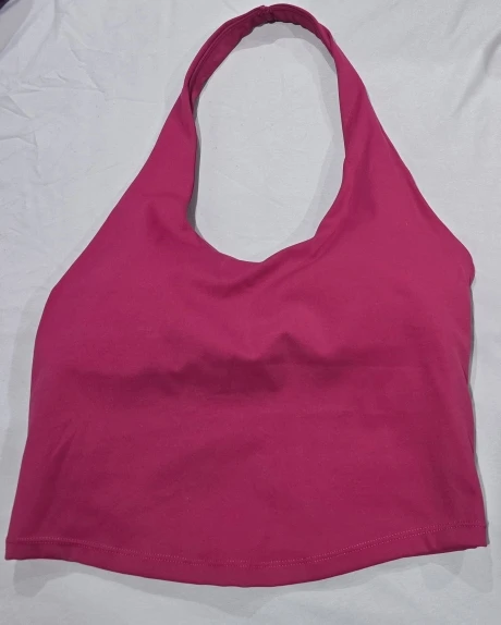 Halter Yoga Sports Bra for Women - Quick-Dry & Seamless Fitness photo review