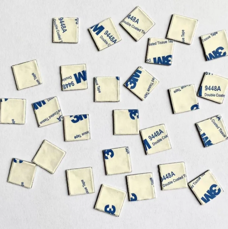 LOCKSMITHOBD 10 pcs 16mm Original Car Key Sticker Square Shell Emblem Symbol auto repalcement Logo For Peugeot  For Citroen