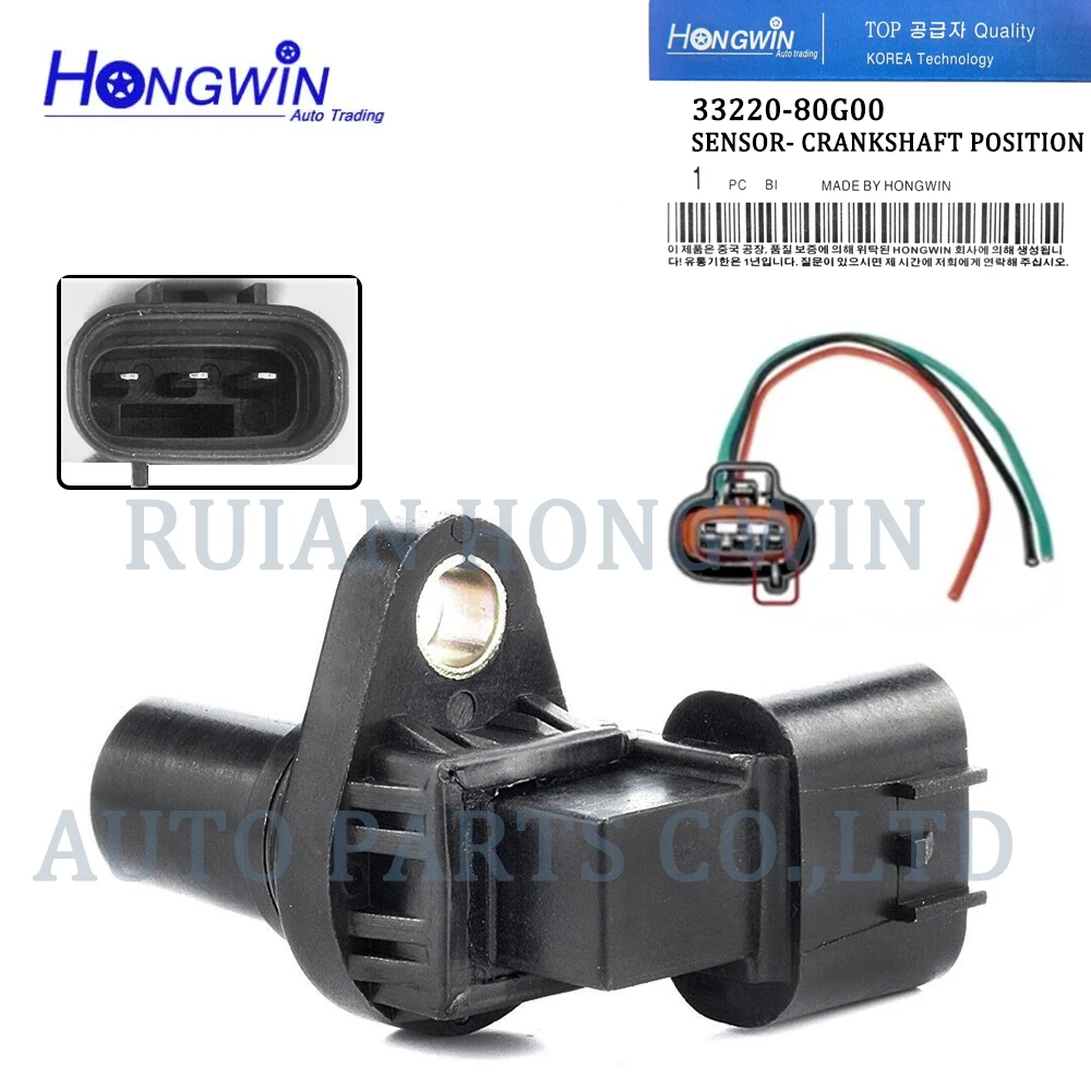 Фото Подлинный №: 33220 80G00 Датчик положения коленчатого вала для Subaru Justy III Suzuki Ignis Jimny Liana Wagon J5T23891 , 3322080G00 №1