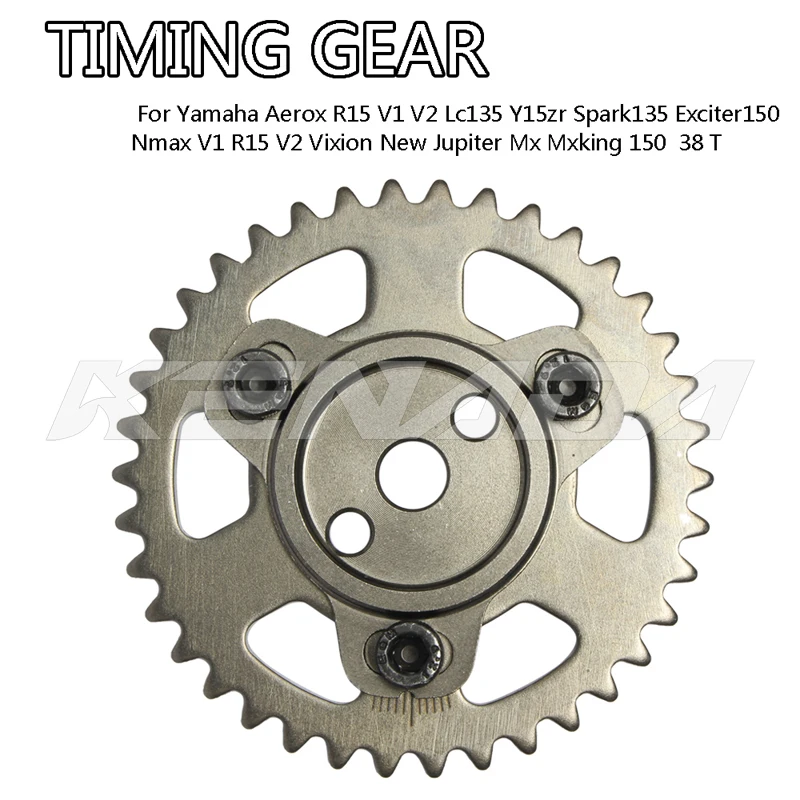 

Motorcycle Timing Gear For Yamaha Aerox R15 V1 V2 Lc135 Y15zr Spark135 Exciter150 Nmax V1 R15 V2 Vixion New Jupiter Mx 150 38 T