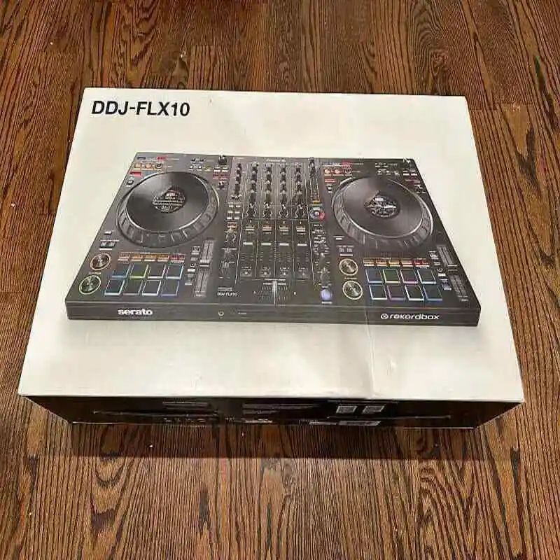 

QQZ - A Newly New Pioneer DJ DDJ-FLX10 4-deck DJ Controller Laptop Stand Bundle