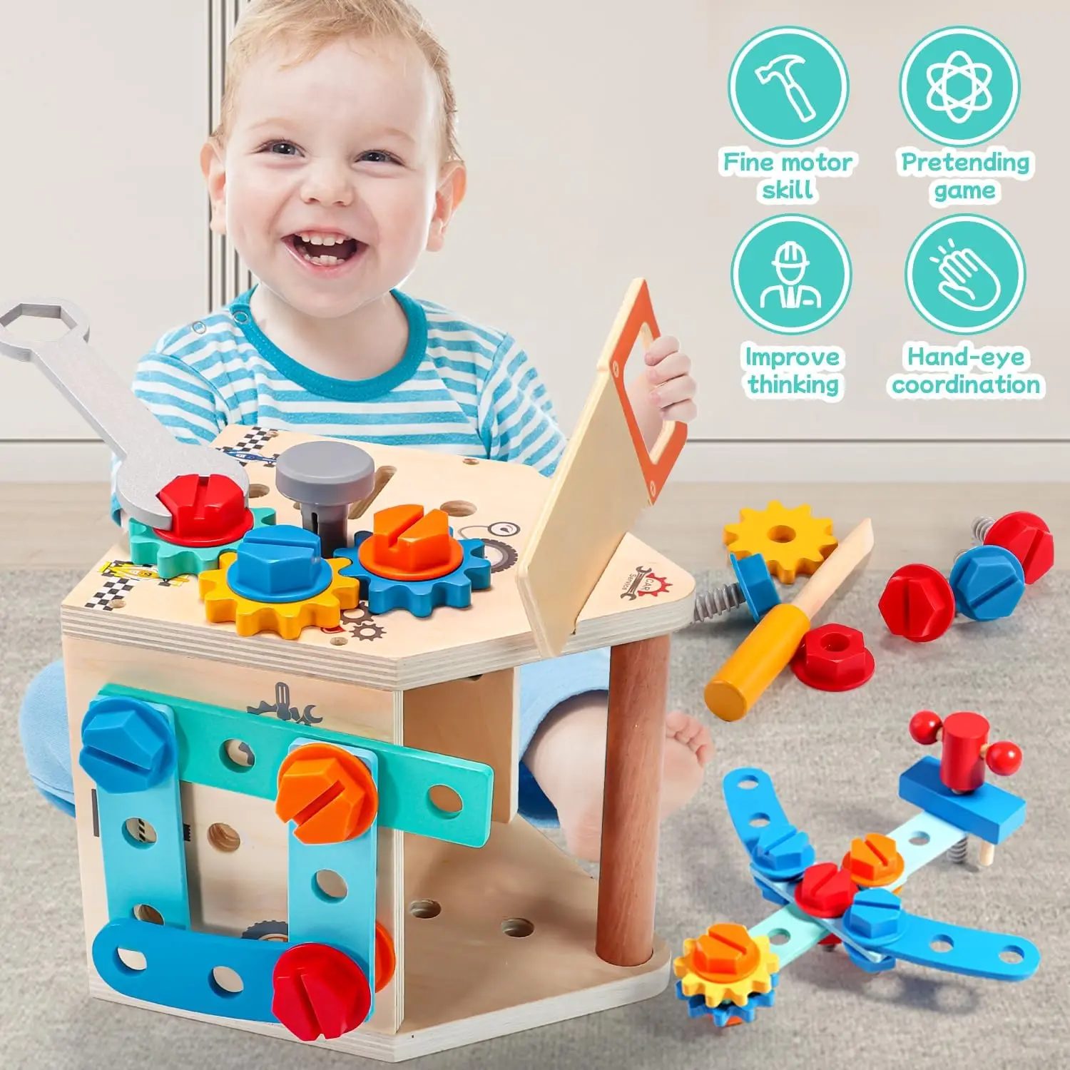 Children's Wooden Toolbox 2