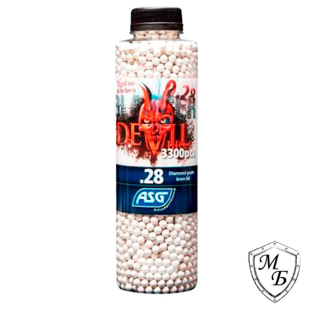 Шарики для страйкбола &quotASG Blaster Devil" (кал.6 мм 0 28гр. банка 3300шт.) |
