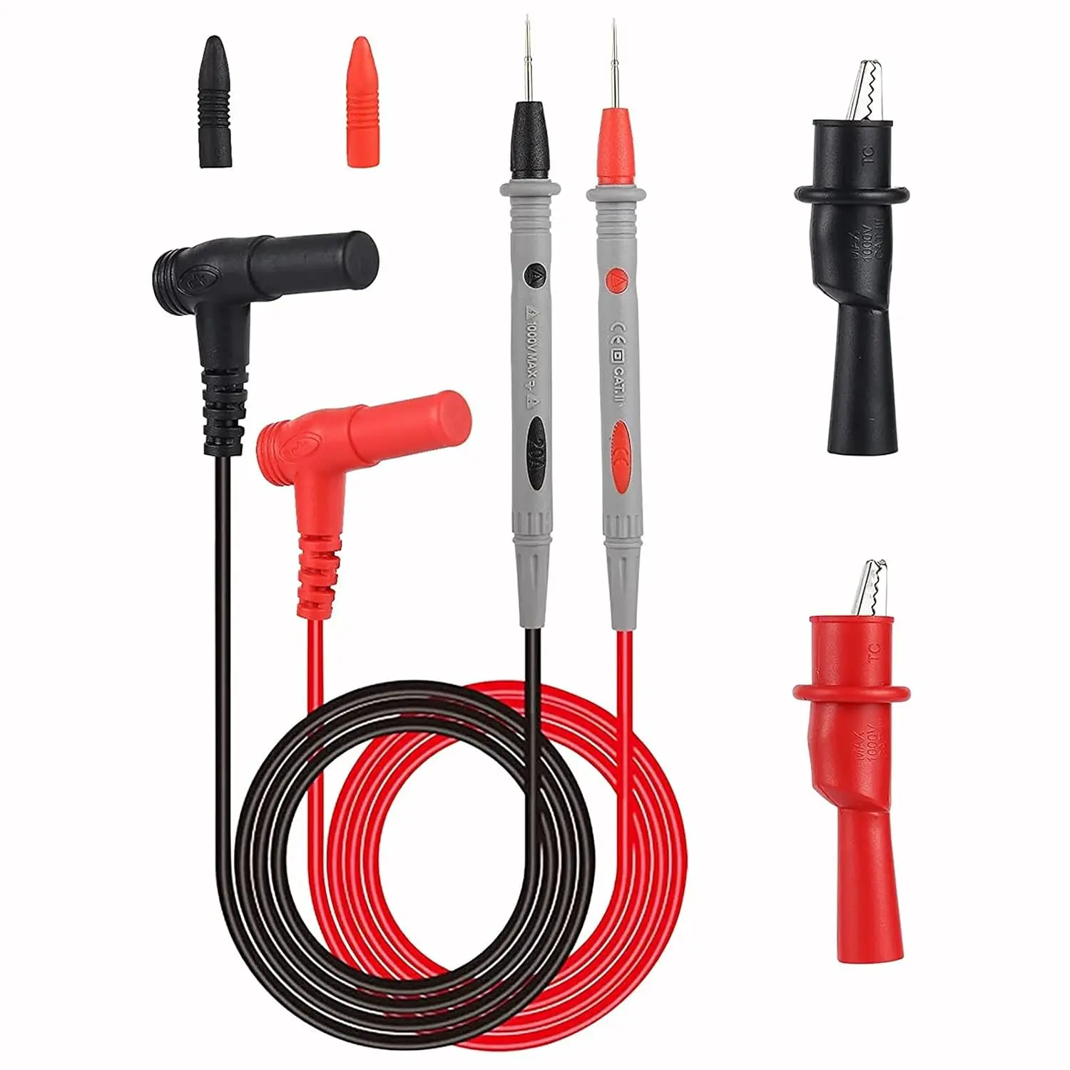 Kit Punta Multimetro Digital Prueba Cable Universal 20amp