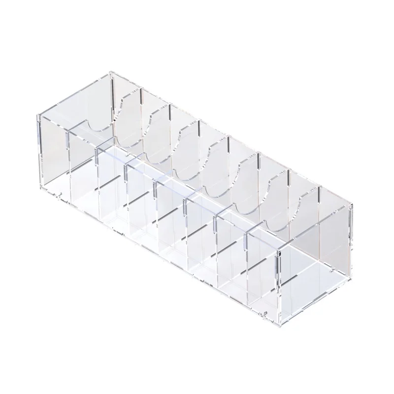5/8/11 Compartments Acrylic Belt Organizer, Acrylic Belt Container