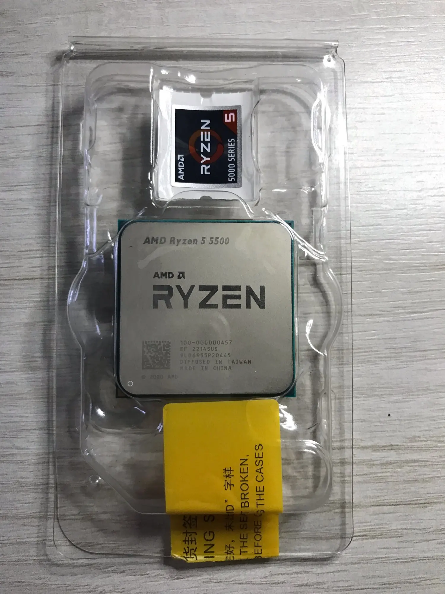 AMD Ryzen 5 5500 R5 5500 3.6GHz Six-Core Twelve-Thread CPU Processor 7NM 65W L3=32M 100-000000457 Socket AM4 NO FAN photo review