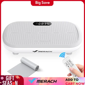 MERACH Vibration Plate Exercise Machine Bluetooth and Silicone Pedal 1