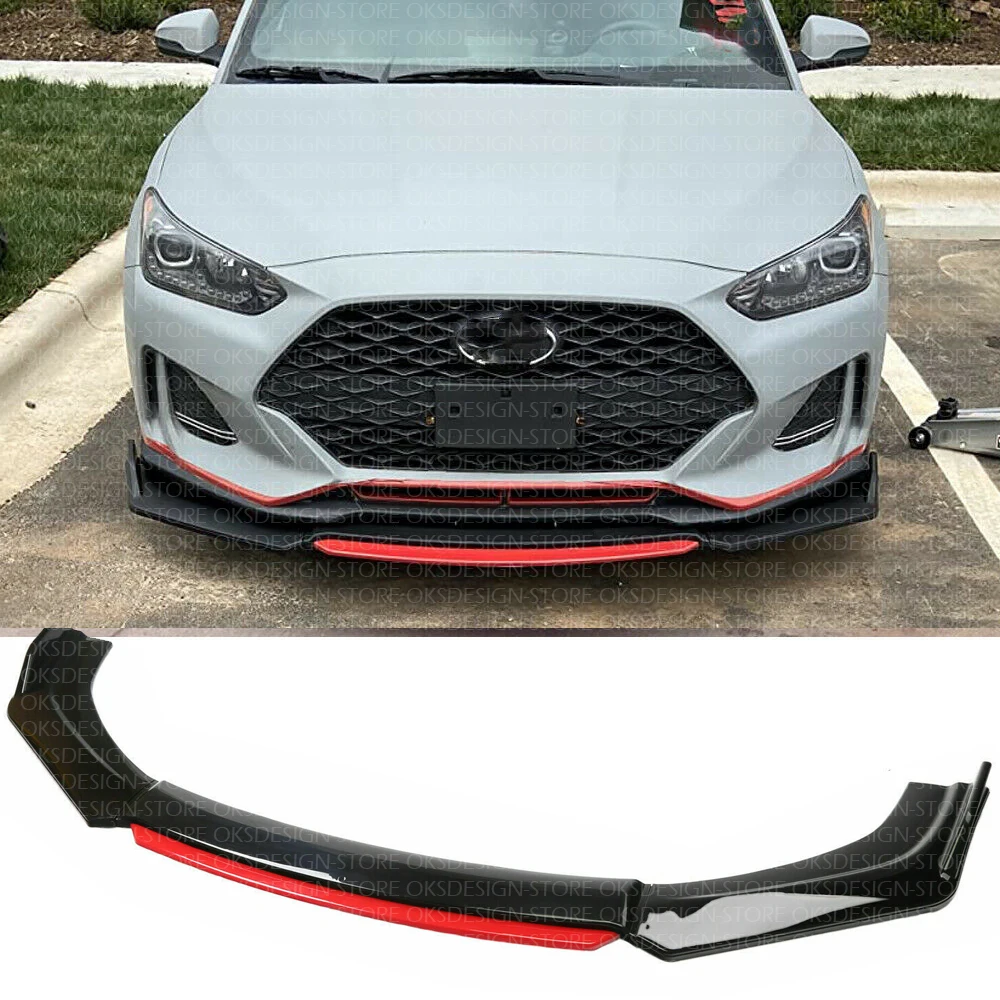 

Передний бампер для Hyundai Veloster 2012-2021 из углеродного волокна