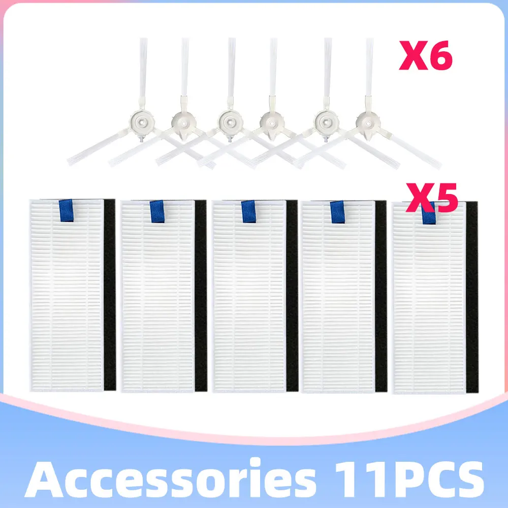 Peça Sobresselente da Escova Lateral do Filtro Compatível para Moneual Mbot 900 Tefal Série 20 Rowenta Explorer 40 Isweep x3 360 s6