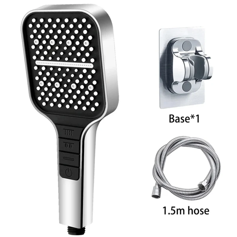 Silver shower set