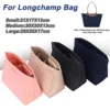Felt Insert Bag Fits For Longchamp Handbag Liner Bag Felt Cloth Makeup Bag Support Travel Portable Insert Purse Organizer 1