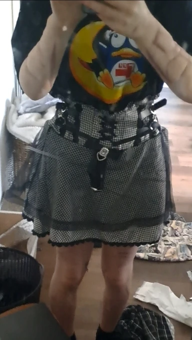 Black Jirai Kei Top and Skirt Set photo review