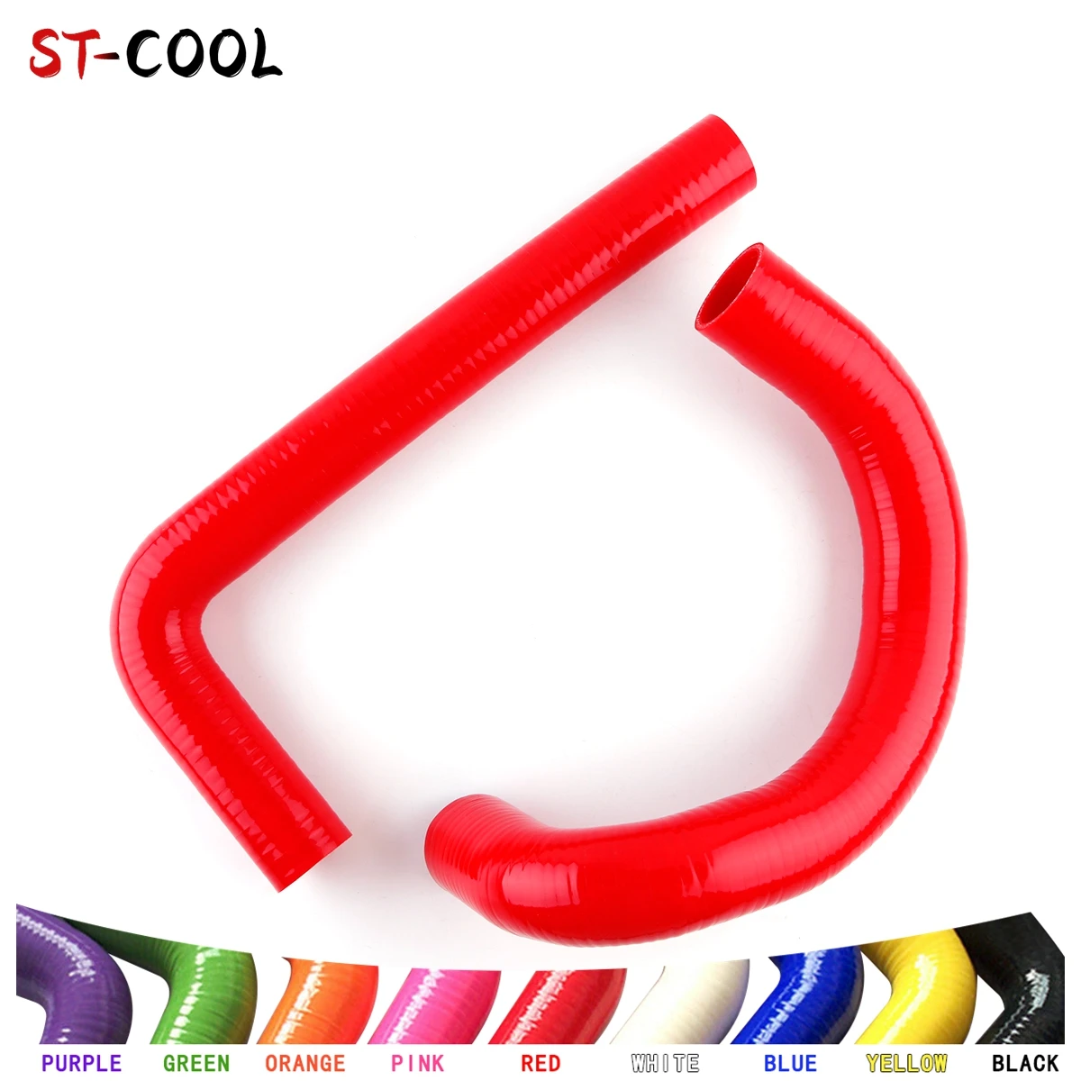 

For 1962-1967 Chevy II /Nova V8 /l6 MT 1963 1964 1965 1966 Radiator Silicone Coolant Tube Hoses Pipe Kit 2Pcs 10 Colors