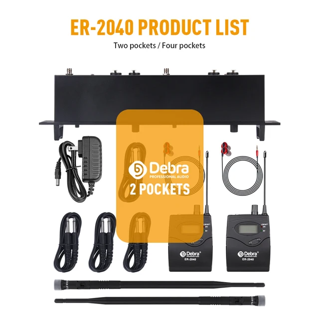 Wireless In Ear Monitor System Pack by Gear4music, 3 Receivers