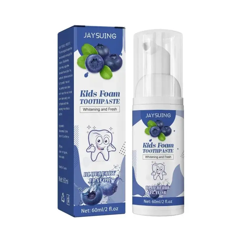 Children Foam Toothpaste Yellow Teeth Stain Removal Gingiva Protection Whitening Brighten Deep Cleaning Teeth Mousse Kids teeth whitening product teeth whitening essence teeth health product