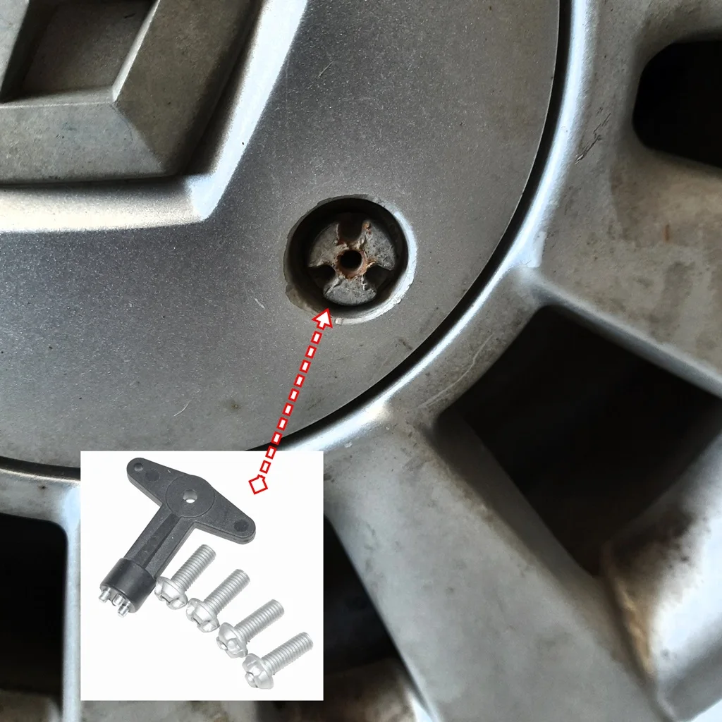 Wheel Centre Cap Screw 22.3 mm Bolts Key Replacement For Renault Clio Megane Dacia 7700422600