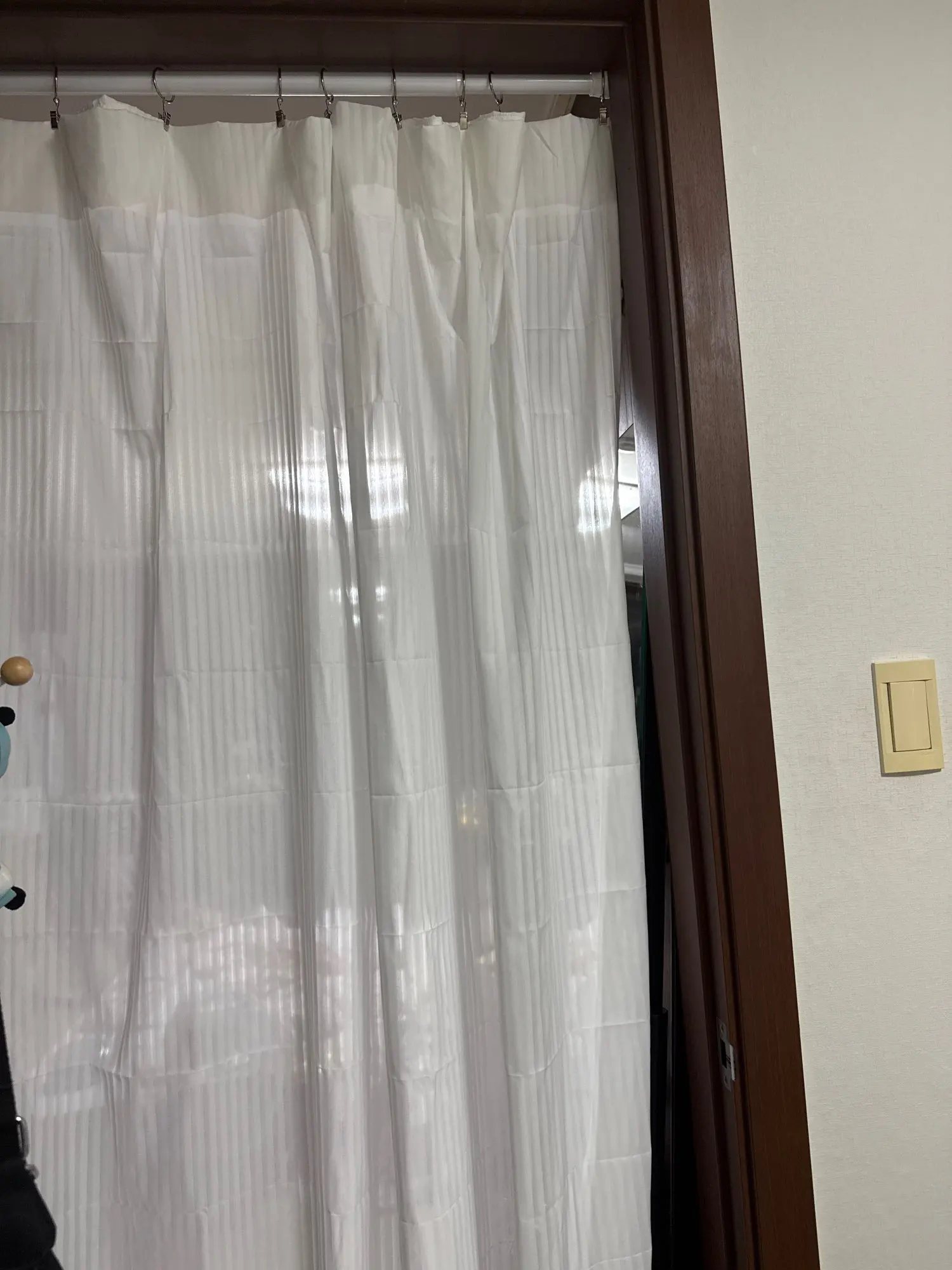 Striped Vertical Privacy Sheer Tulle for Windows Transparent Chiffon White Tulle Blinds Style Curtains photo review