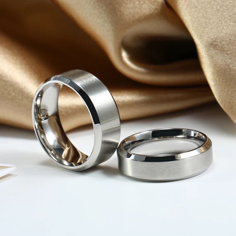 Stainless Steel Rings for Couple Men Women 6/8MM