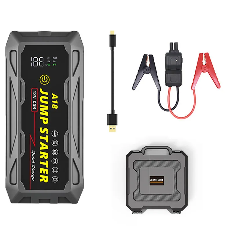 

Portable 12V Car Jump Starter Real Capacity 8000mAh Power Bank 3000A Battery Boost Charging Starting Device for Car SUV