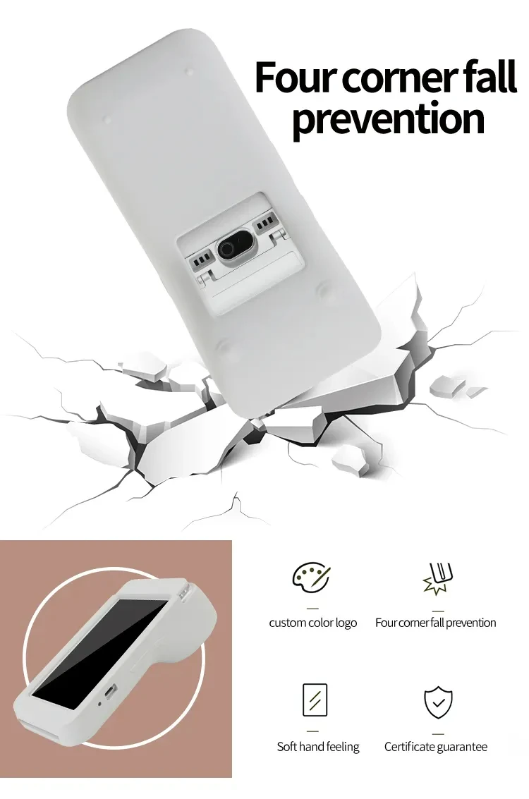 For Pax A920/A920 pro Protective Case Soft Silicone Anti-fall Android Smart POS Terminal Printer PDA a920/a920pro Case 5