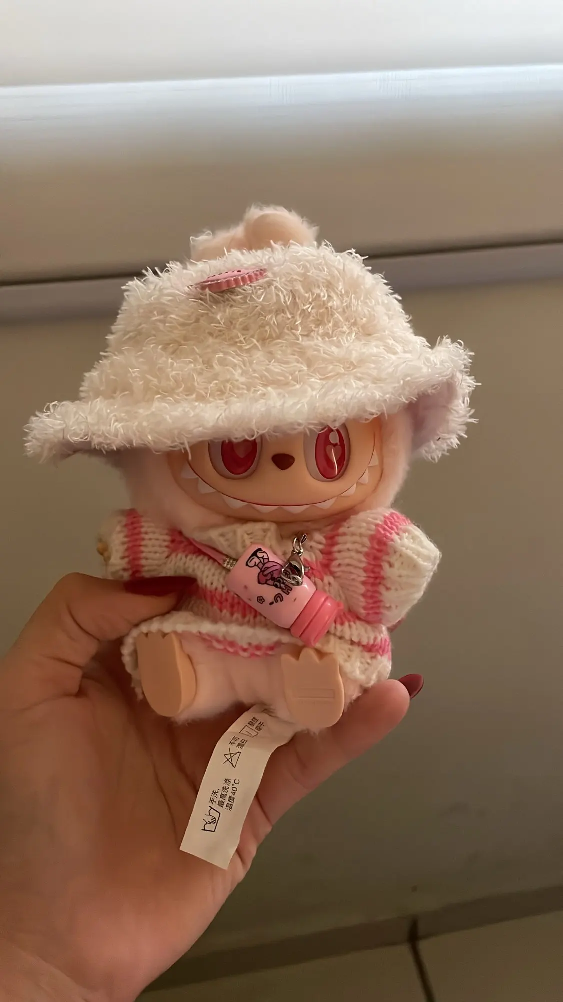 Labubu Doll Clothes: 15/17CM Idol Kpop Style Mini Plush Overalls Set photo review