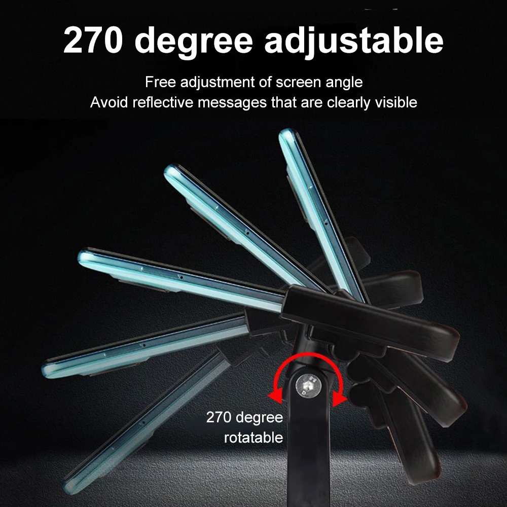 Bicycle Phone Holder 360 Rotatable Aluminum Non-slip GPS Bracket Adjustable MTB Bike Motorcycle Handlebar Phone Mount Stand