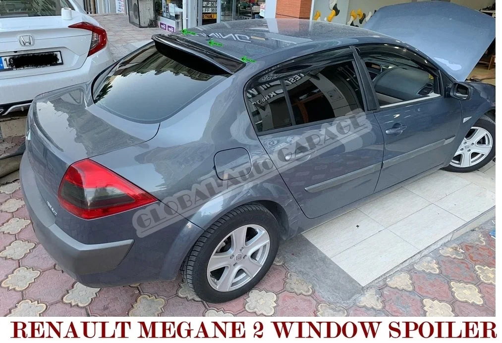 

For Renault Megane 2 Sedan 2002-2008 Roof Window Spoiler Auto Accessory Universal Spoilers Car Antenna Car Styling Diffüser