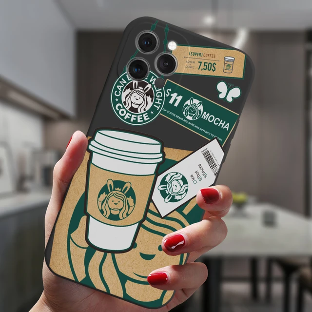 Apple IPhone X  Xs Coffe Starbucks branded logo pattern design