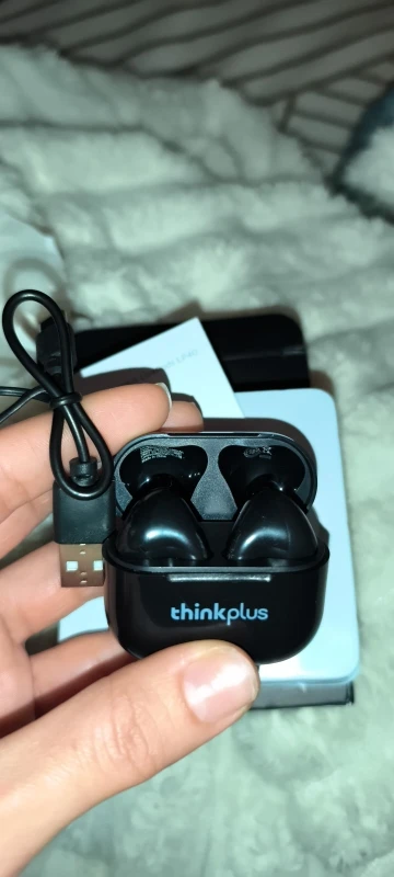 Original Lenovo LP40 auriculares inalámbricos TWS auriculares Bluetooth Control táctil auriculares deportivos auriculares estéreo para teléfono Android photo review