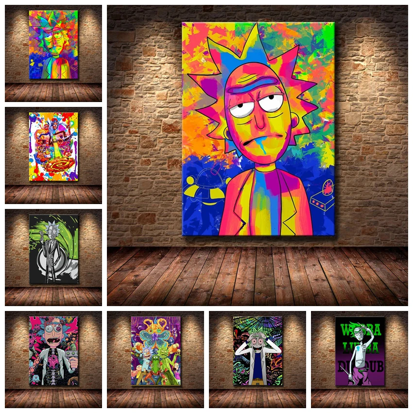 American Adult Animation Rick 5d Diy Diamond Painting Mosaic Cartoon Cross  Stitch Rhinestones Handicraft Embroidery Home Decor - Diamond Painting  Cross Stitch - AliExpress