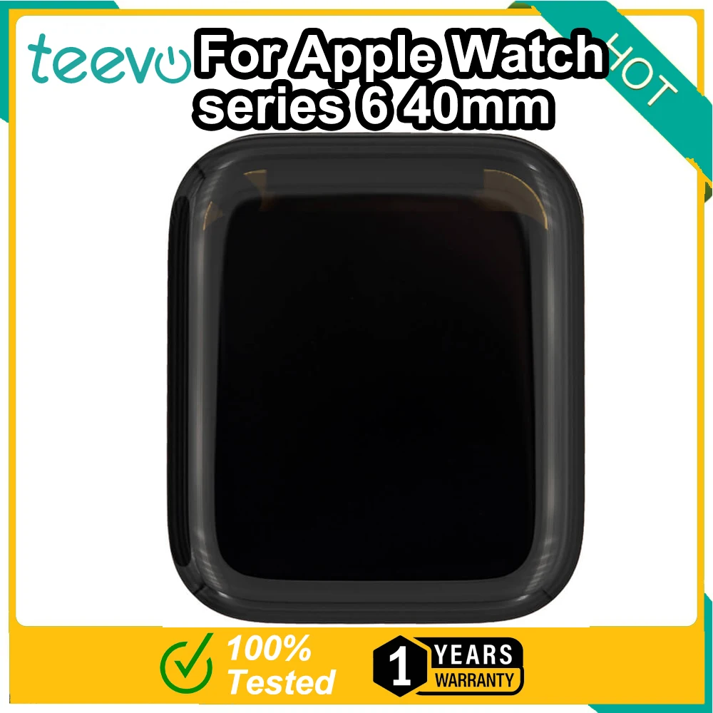 Teevo Per Apple Watch Series 6 40Mm/44Mm Lcd Touch Screen Display Digitizer Assembly Nero