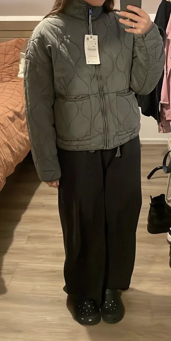 2024 Autumn Women's Stand-Up Collar Cotton Coat photo review